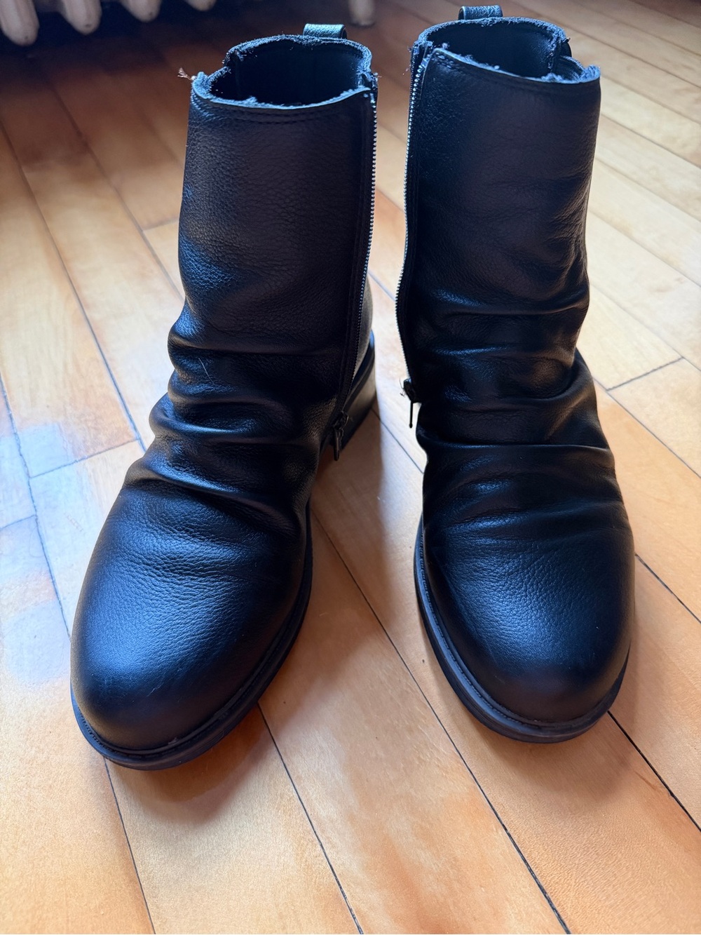 Clarks Black Leather Ankle Boots